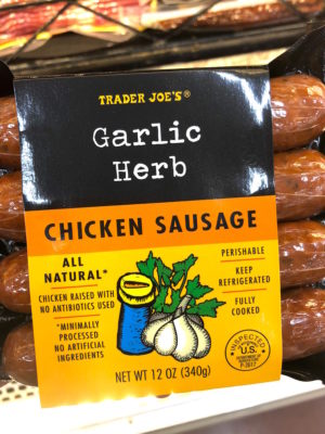 TJ's chicken sausage