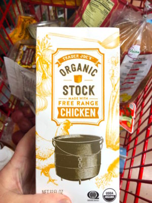 TJ's organic chicken stock